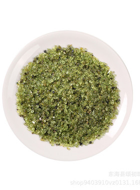 天然橄榄石彩石碎石摆件鱼缸碎石子小石头花盆铺面