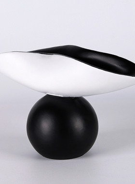 热销创意几何球形托盘摆件客厅茶几样板间桌面摆设酒店抽象艺术装