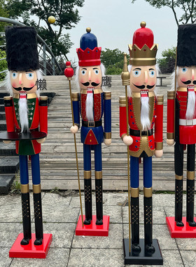 厂家批发胡桃夹子士兵120cm现代装饰胡桃书柜创意礼品摆设兵摆件