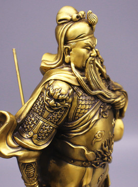 热销厂家供应财神关公铜摆件仿古做旧摆件摆件铜器家居摆件