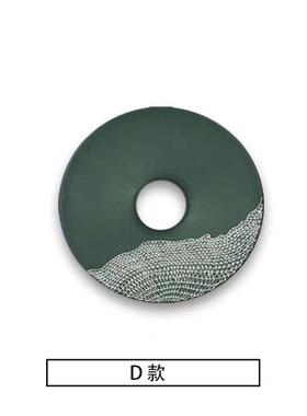 创意浮雕圆形玄关壁饰画装置实物设计师装饰画墙面挂饰样板房挂画