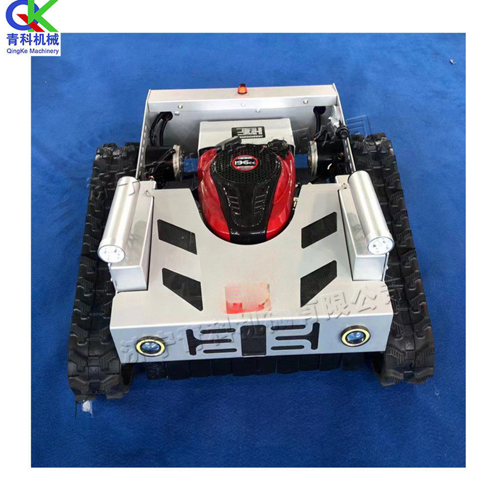 Crawler remote control lawn mower orchard agriculture and forestry intelligent weeding equipment remote control walking lawn mower for land reclamation and climbing