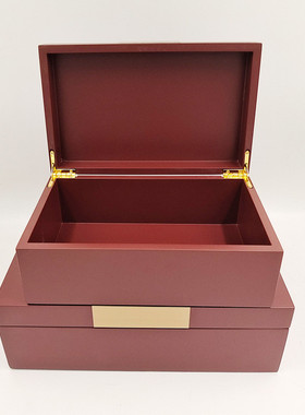 新中式样板房创意装饰梳妆台衣帽间盒珠宝首饰盒家居软装饰品摆件