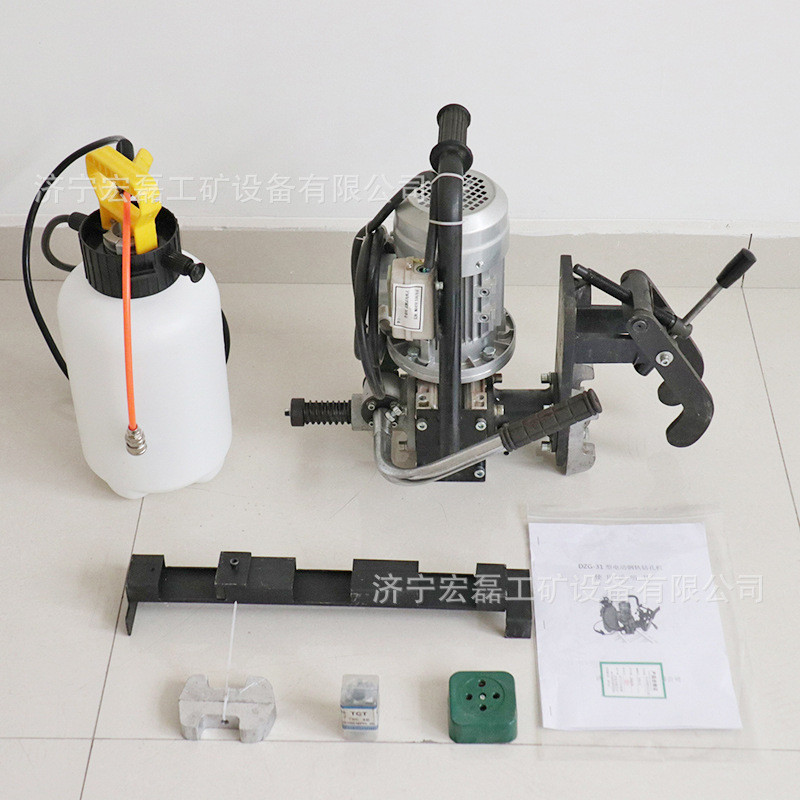 热销钻孔-31电动钢轨钻孔机铁路轨道用dzg便携式打眼钢轨钻孔机 - 图1