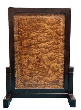 国风紫光檀红木插屏砚屏复古屏风古典木质台屏工艺礼品可雕刻摆件