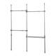 Hot 96n button type new product without punching and hole hanging hanger stand up and floor clothes drying hanger indoor storage simple clothes hat