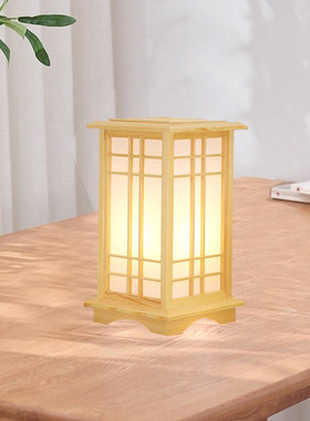 原木落地灯日式艺客厅韩式卧室简约新中庭院台灯婚庆路引木酒店灯