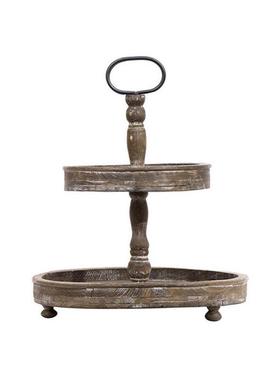 热销源头工厂简约时尚乡村复古厨房风格做旧农舍2层圆形双层糕点