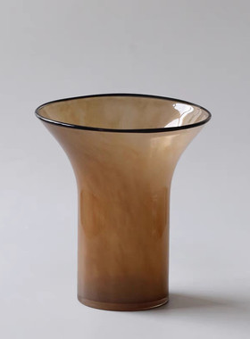 轻奢高级感琉璃花瓶摆件高档客厅摆设水养插花装饰品花器玄关桌面