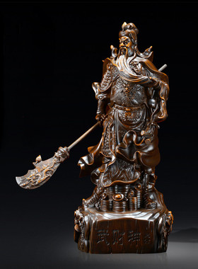 关二爷关公武圣佛神像礼品家居办公室树脂工艺品开业旺市招财摆件