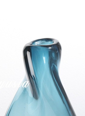 热销简约轻奢客厅玻璃酒店插干花瓶餐厅柜花器别墅样板间摆件软装