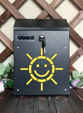 btv4小太阳信箱田园长信箱壁挂意见箱心语信箱室外防雨装饰别墅