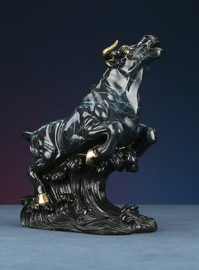 【势在必得】黄铜牛摆件客厅办公室家居工艺品十二生肖