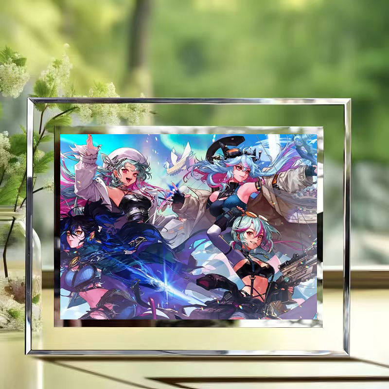 dnf手游DNF手游ins风学生水晶相框diy房间宿舍桌面小摆件送朋友闺蜜礼物