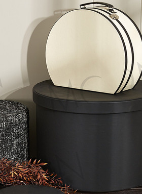 慕空间样板房收纳盒衣帽间装饰品衣柜布艺收纳桶道具软装摆件组