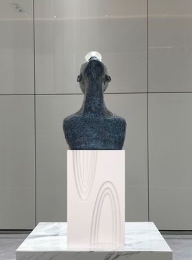 人像雕塑落地展台服装店橱窗装饰摆台增高摆设台几何底座模特地台