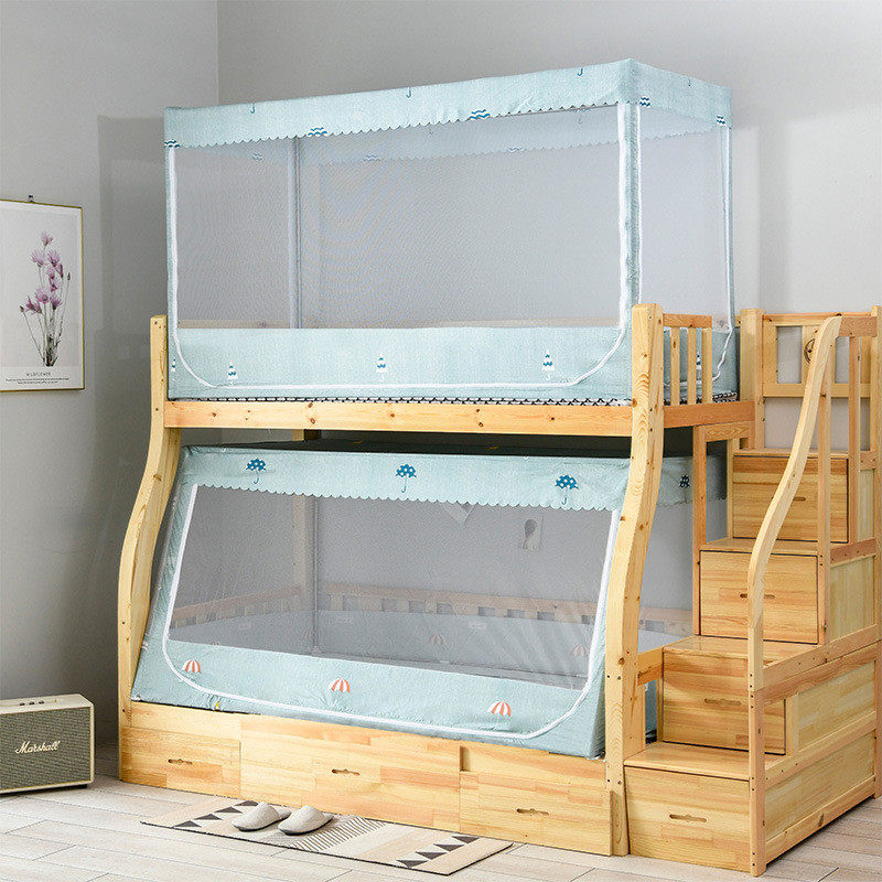 子母床蚊帐1.2m上下铺1.5床梯形高低床步梯儿童双层床0.9含支架,淘宝优惠券,粉丝福利购,淘宝优惠卷