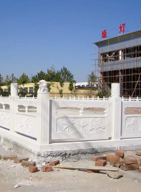 天然花岗岩石质栏杆厂家石河岸扶手栏杆仿古河道花岗岩石栏杆批发