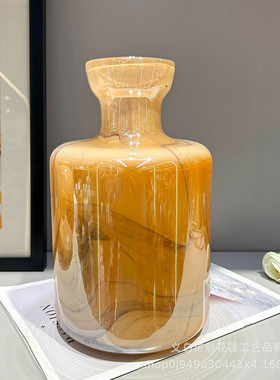 中古风艺术样板间花瓶客厅插花餐桌玄关创意摆件手工高级感装饰品