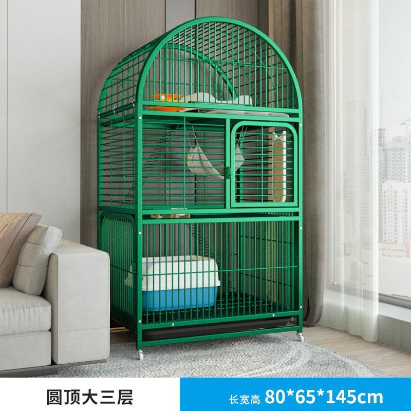 猫笼子批发家用猫咪超大自由空间室内别墅猫窝猫屋两层猫舍两层 - 图0
