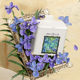 Wheat bucket sunflower kitchen wall-mounted trash can with lid small high-value bathroom sanitary bucket storage barrel