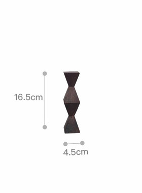 无尽柱之ins北欧几何形榉木胡桃木实木摆件 样板间装饰批发