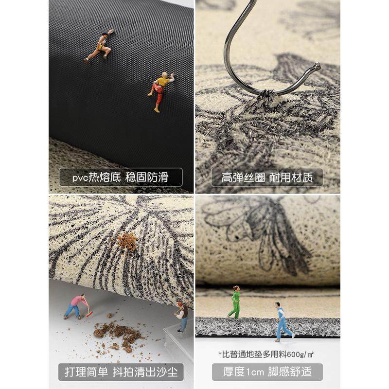 入户门地垫进门大门口丝圈脚垫门外美式玄关门垫防滑耐脏地毯,淘宝优惠券,粉丝福利购,淘宝优惠卷