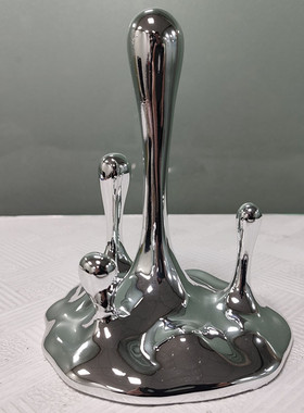 热销欧式创意树脂流体售楼部摆件样板房水滴卧室书房客厅桌面玄关