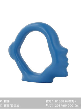 北欧现代树脂动物卡通工艺品小雕塑家居客厅桌面茶几装饰品摆件