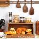 Dust-proof countertop solid wood bread storage box Simple square bread donut storage box Wooden kitchen box
