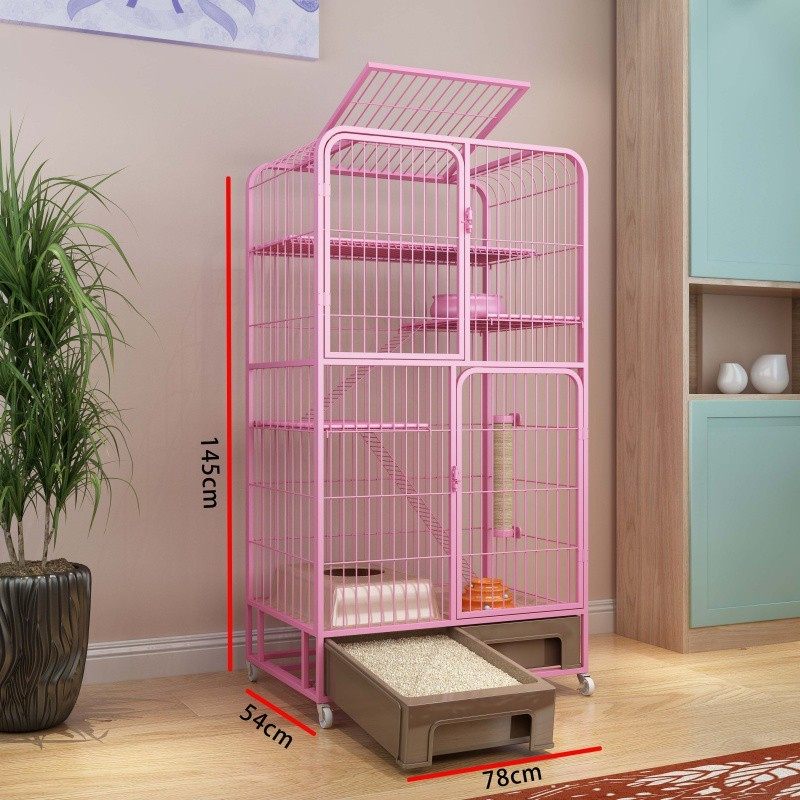 猫笼子一体厕所带家用室内超大自由空间猫窝二层三层四层猫别墅,淘宝优惠券,粉丝福利购,淘宝优惠卷