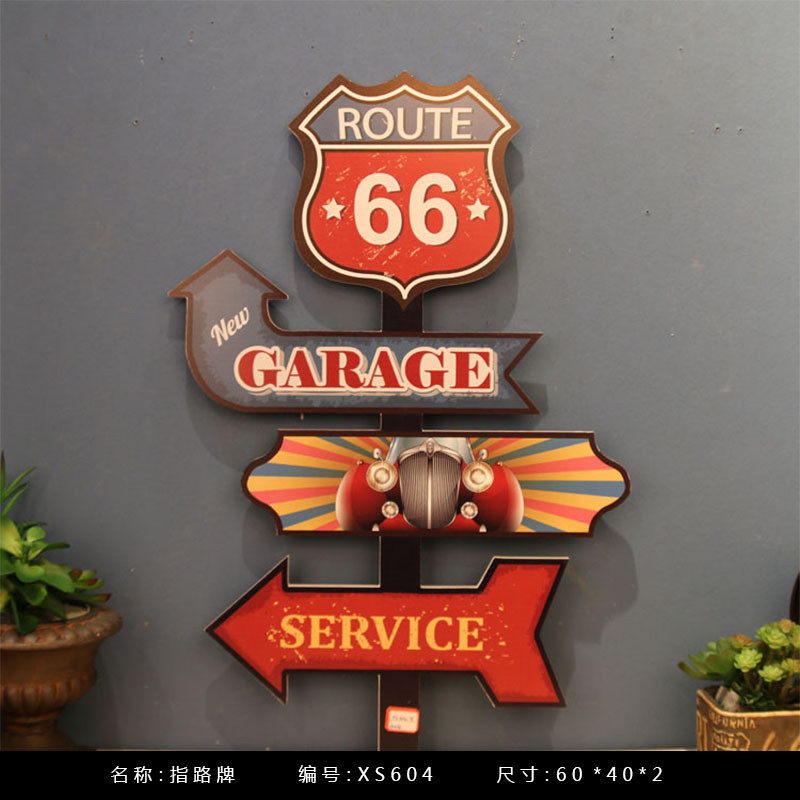 复古墙面木质壁饰美式家居酒吧咖啡厅指示牌箭头路标木板画装饰品,淘宝优惠券,粉丝福利购,淘宝优惠卷