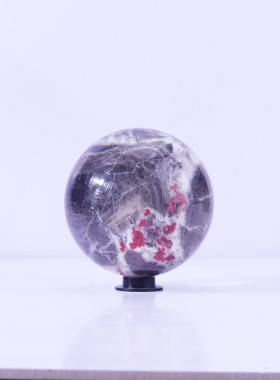 直供透明树脂内嵌矿石球内埋工艺品水晶球亚克力家居装饰摆件