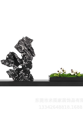 简约仿真绿植造景室内软装搭配花槽假苔藓布置摆设橱窗微景观装饰