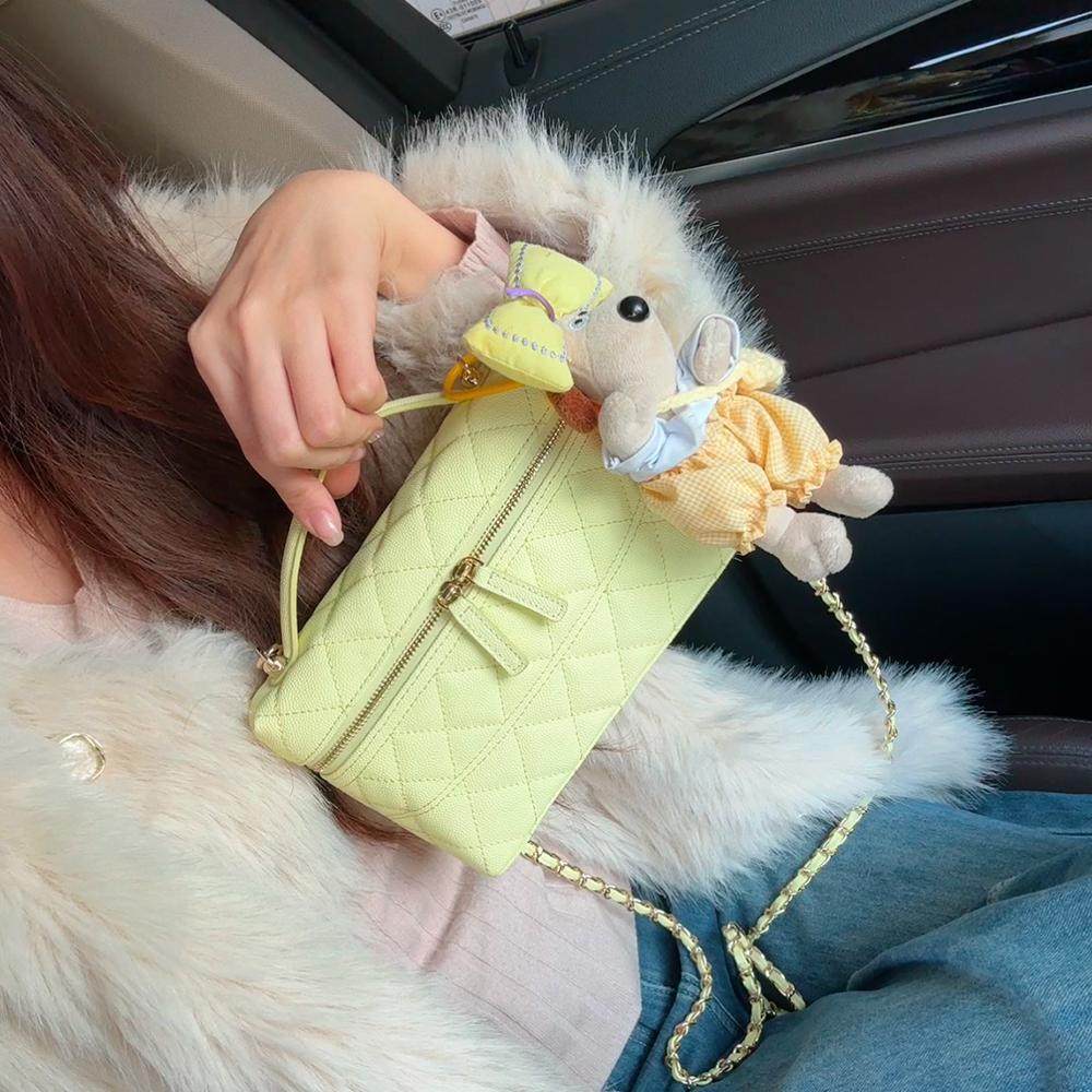 鱼子酱饭盒包女链条包包高级感手提盒子包单肩斜挎手机包,淘宝优惠券,粉丝福利购,淘宝优惠卷