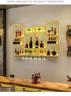 酒架置物架壁挂式客厅墙上酒柜酒柜装饰家用创意红酒架展示架挂墙