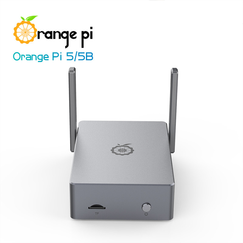香橙派OrangePi5/PI5B开发板专用金属外壳（带天线配导热胶） - 图1