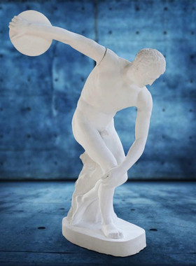 艺商场掷铁饼者1.7米全身石膏像 素描静物美术教具雕塑像伯乐摆件