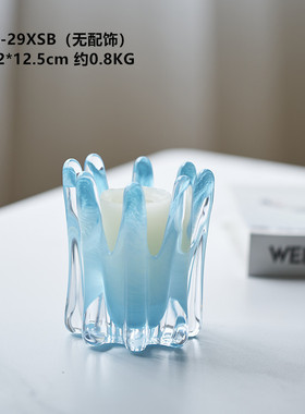 碧轩现代创意艺术琉璃迷你摆件客厅玄关电视柜装饰样板间书房花瓶