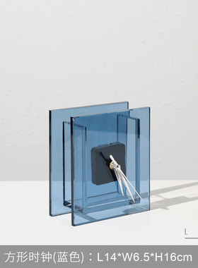 极简轻奢时钟表客厅电视柜桌面摆件样板展厅玄关柜卧室间软装饰品