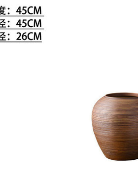 现代简约景德镇陶瓷花瓶客厅酒店插花陶缸陶罐落地花盆装饰品新款