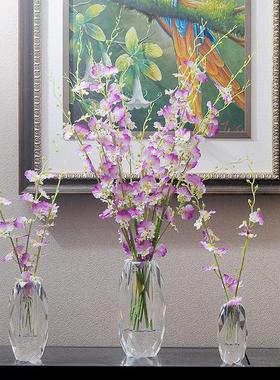 欧式小花瓶水晶玻璃 插花小花瓶 办公桌餐桌装饰小清新花瓶摆件