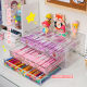 Pen holder student desktop drawer storage box for pens transparent multi-layer classification stationery acrylic dustproof pencil box