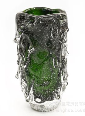 客厅家居创意玻璃花瓶插花水培装饰桌面轻奢样板房插仿真花瓶摆件