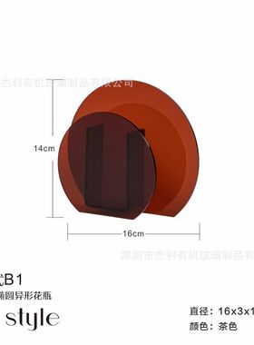 花瓶ins风高颜值插花水养干花客厅摆件网红复古亚克力塑料仿真花