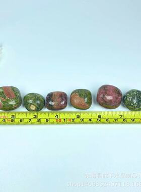 热销跨境热销天然房间绿石tumbledstone3-5cm滚石鱼缸花能量石