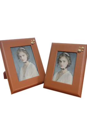 热销创意相框摆台7寸8寸现代简约批发样板房编织装饰工艺品摆件桌