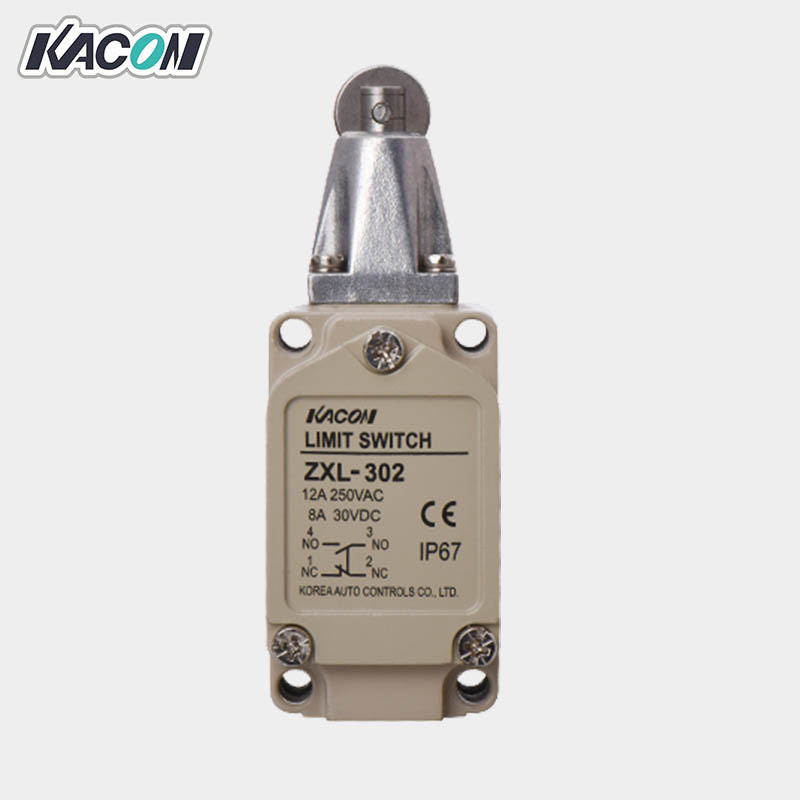 现货批发Kacon凯昆ZXL-302行程12A金属滚轮IP67防水限位开关 微动 - 图0