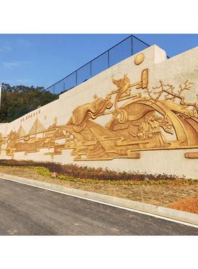 热销玻璃钢人物雕塑假山流水玻璃水果蔬菜雕塑grc假山流水