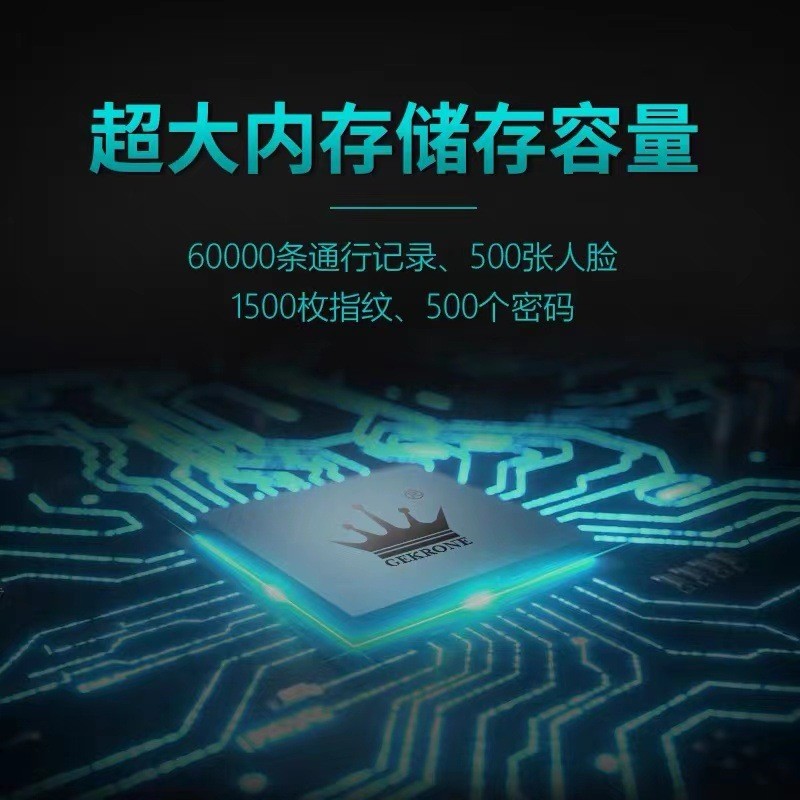 Gekrone static face recognition access control smart door opening attendance attendance glass door password swipe card fingerprint all-in-one machine